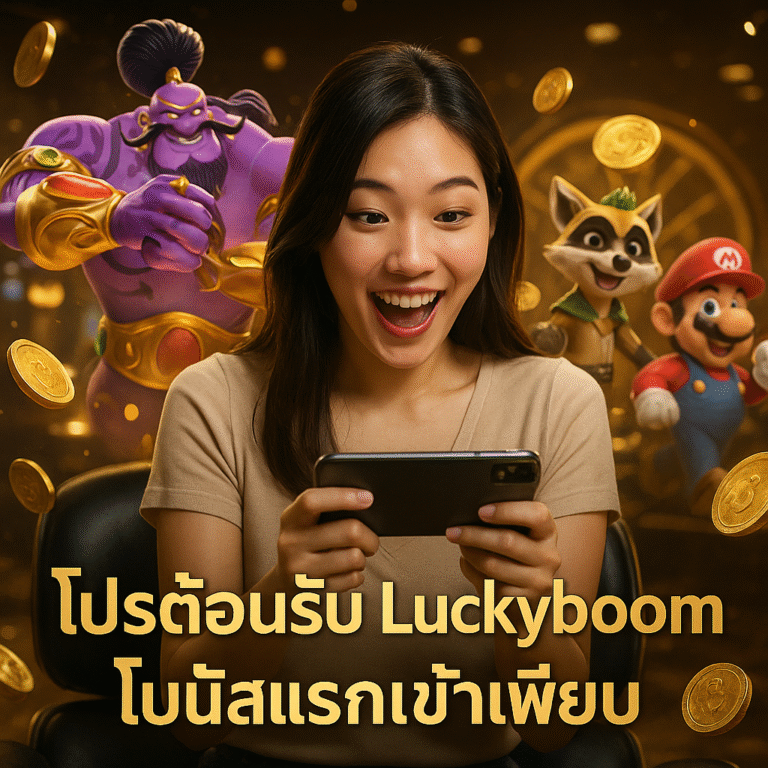 โปรต้อนรับ Luckyboom โบนัสแรกเข้าเพียบ