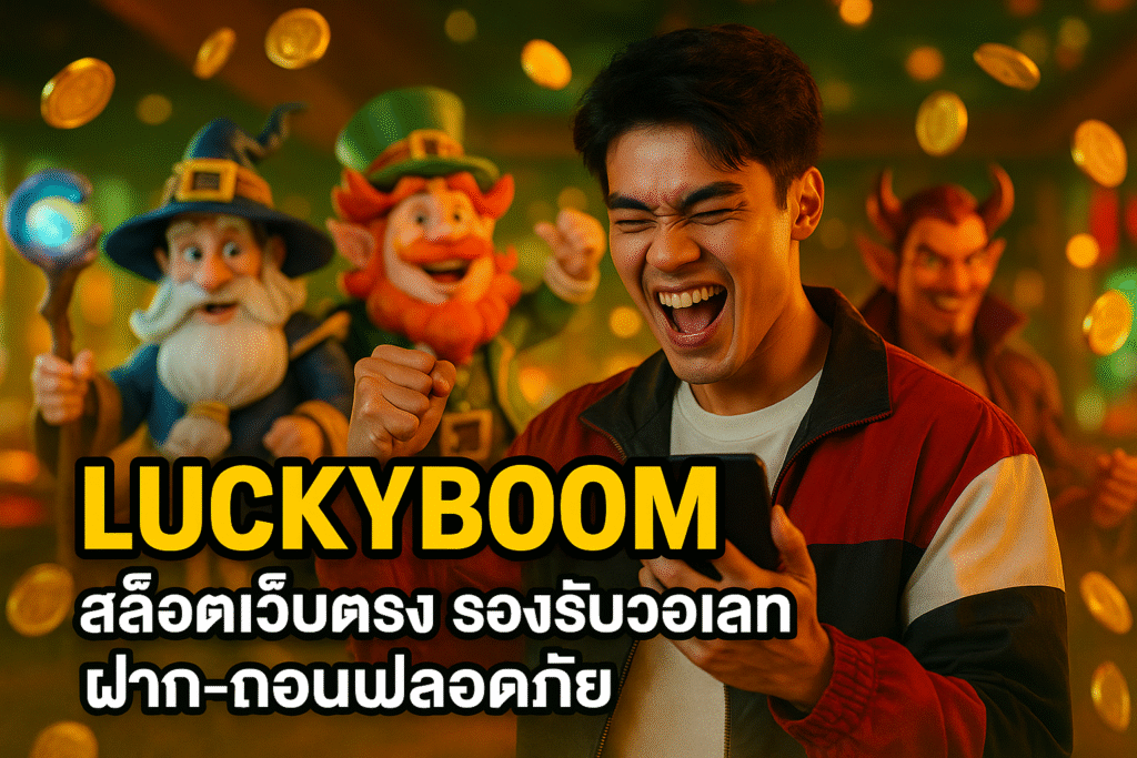 LUCKYBOOM สล็อตเว็บตรง รองรับวอเลท ฝาก-ถอนปลอดภัย