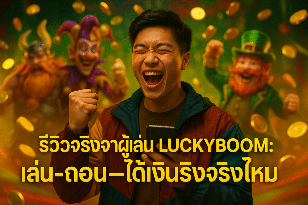 รีวิวจริงจากผู้เล่น LUCKYBOOM: เล่น-ถอน-ได้เงินจริงไหม