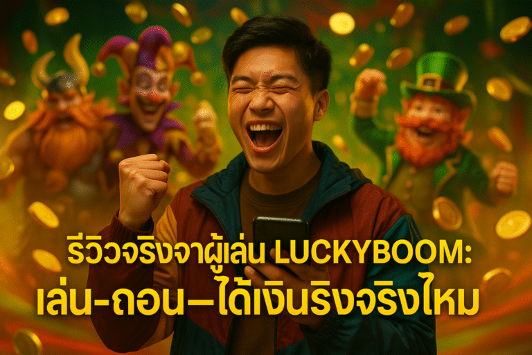 รีวิวจริงจากผู้เล่น LUCKYBOOM: เล่น-ถอน-ได้เงินจริงไหม
